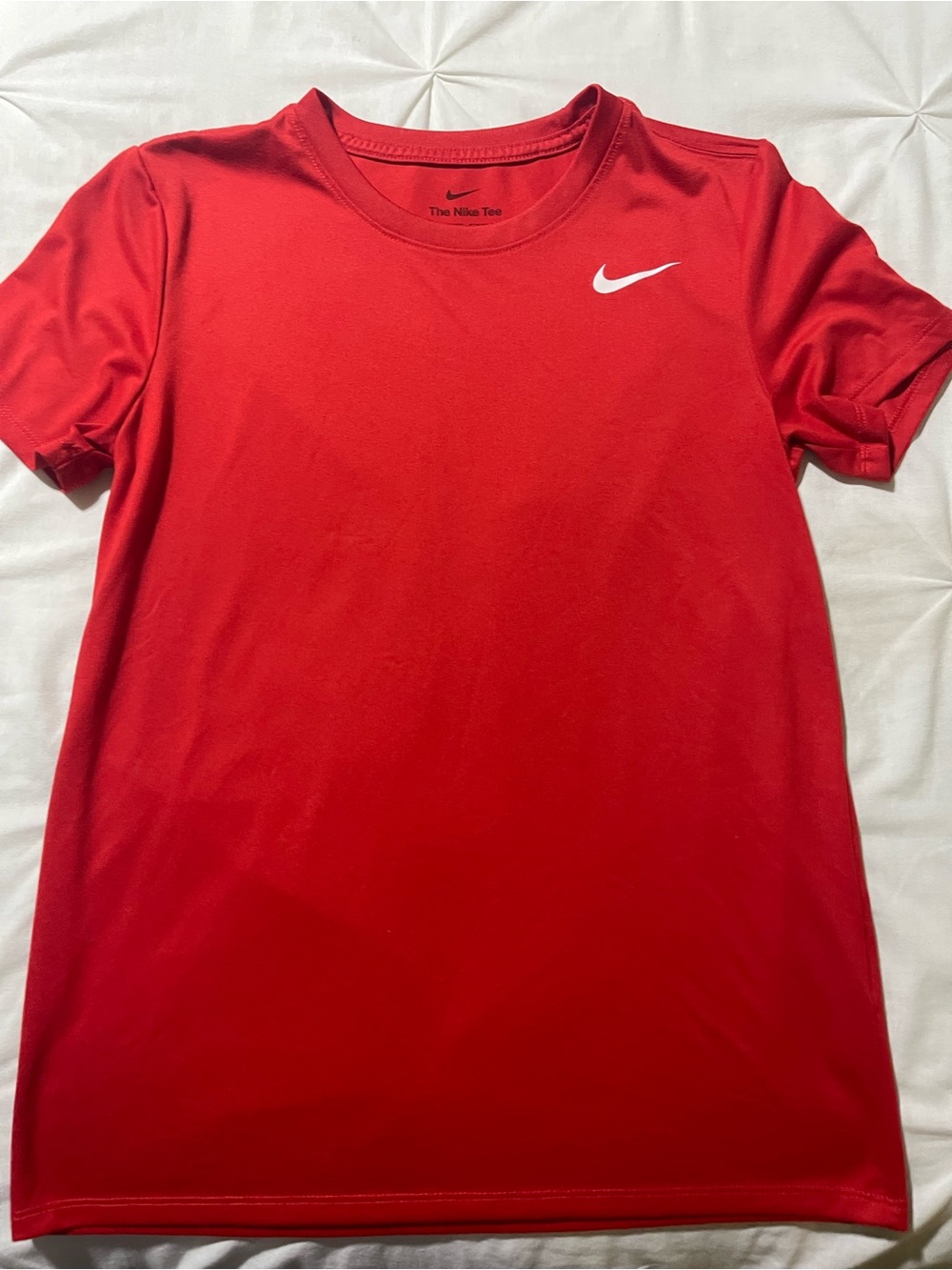 Nike Red Dri-FIT Tee with Black Logo